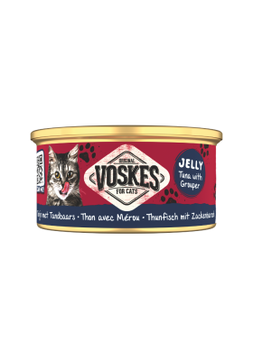 Voskes Jelly Wetfood Thunfisch mit Zackenbarsch 85g