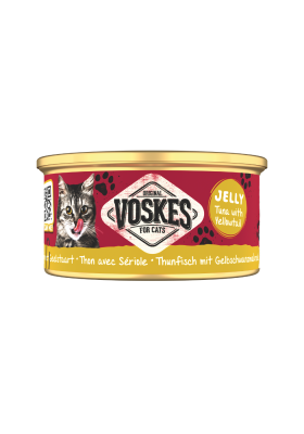 Voskes Jelly Wetfood Thunfisch mit Gelbschwanzmakrele 85g